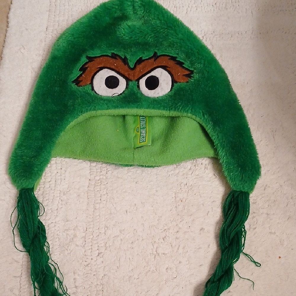 Sesame Street Green Character Fleece Hat
